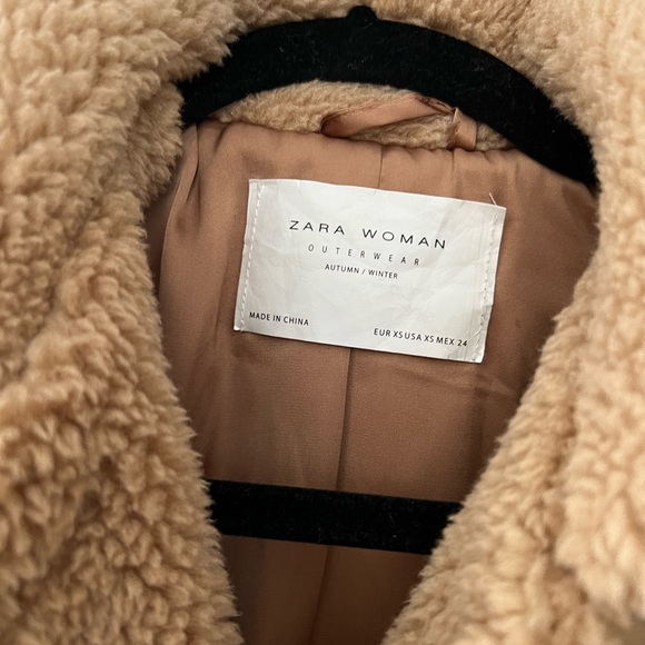 Zara Oversized Sherpa Jacket - Picture 3 of 3
